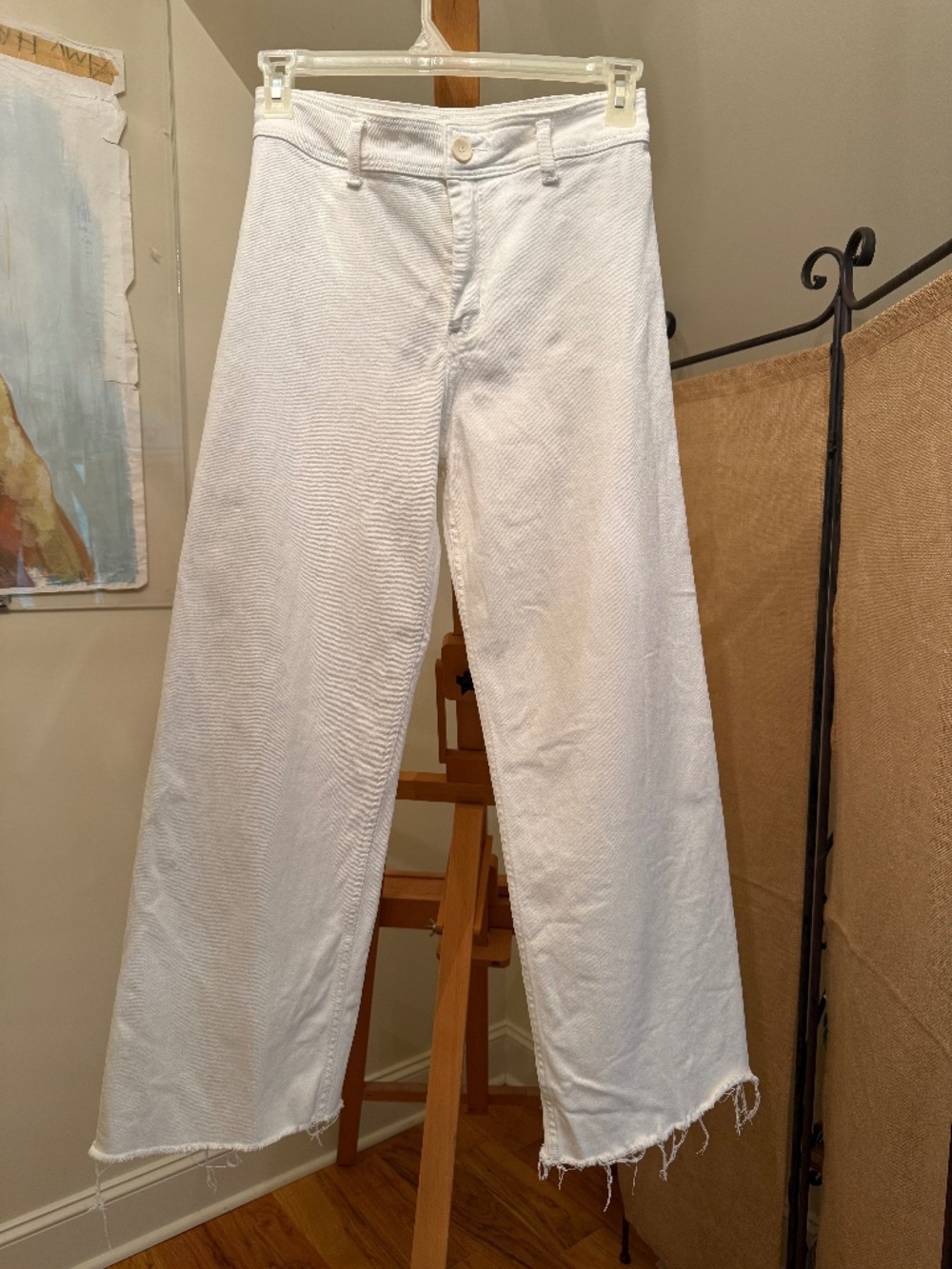 Fab'rik Wide Leg White Jeans